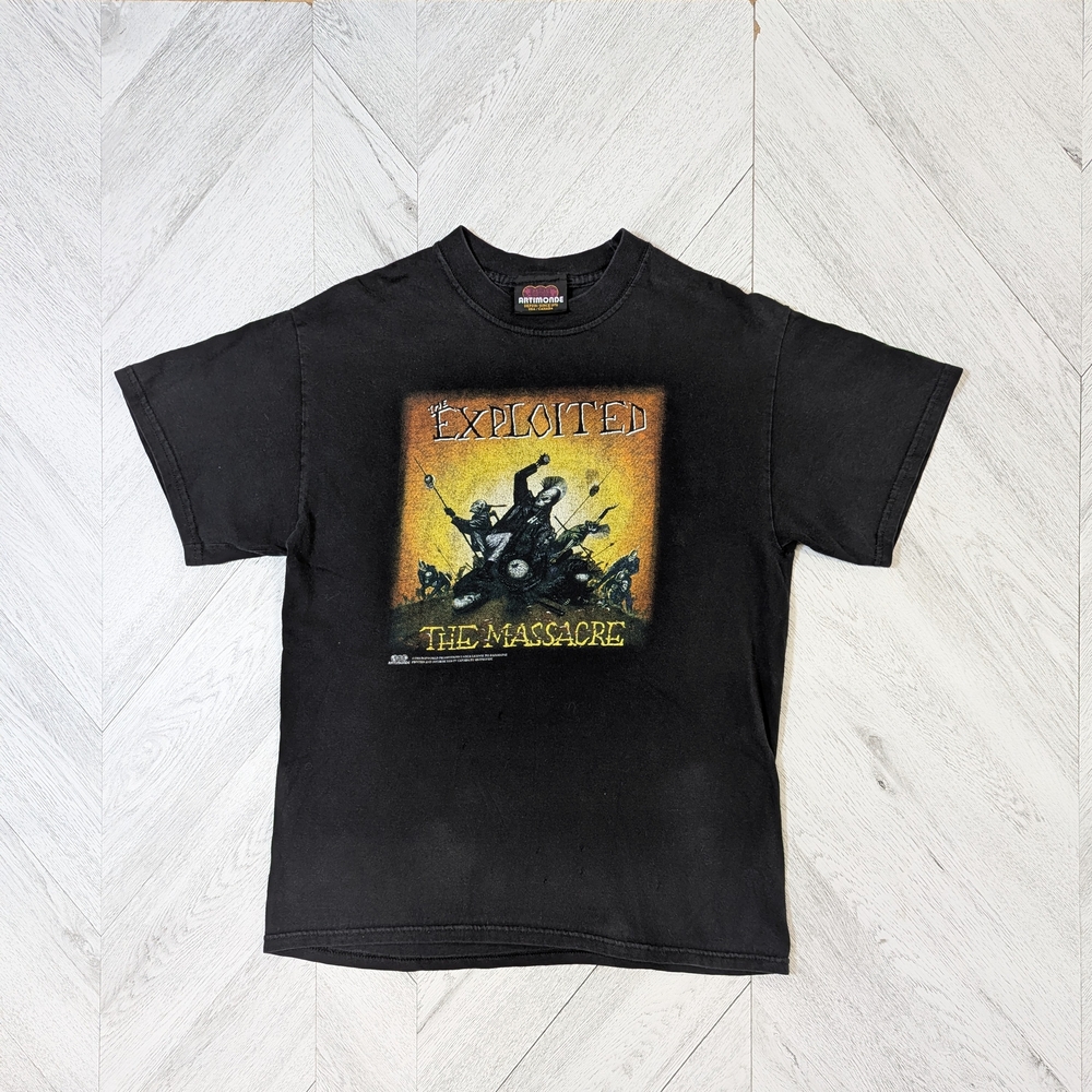 90sThe Exploited, The Massacre Concert tour band T-shirt‎ Size medium